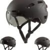 GOOFF® PILOT 3 In 1 Snorscooterhelm Met Afneembaar Vizier - Matzwart - Lichtgewicht Snorfiets Helm - NTA Gecertificeerd Speed Pedelec Helm - Geschikt Voor Blauw Kenteken Snorscooter En Snorfiets - Maat M - Voor Vrouwen En Mannen -Fietsuitrusting Winkel 1003x1200 1