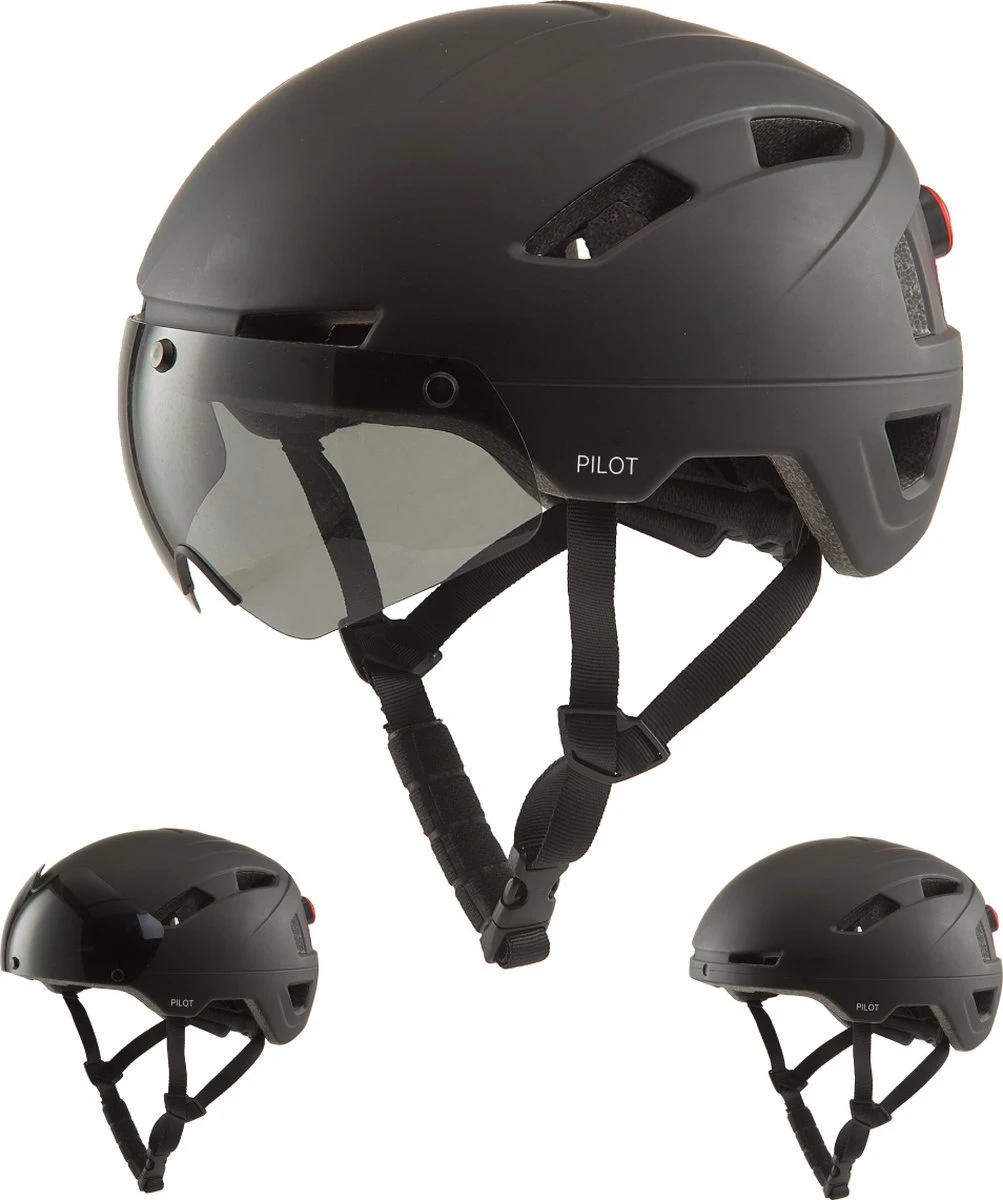 GOOFF® PILOT 3 In 1 Snorscooterhelm Met Afneembaar Vizier - Matzwart - Lichtgewicht Snorfiets Helm - NTA Gecertificeerd Speed Pedelec Helm - Geschikt Voor Blauw Kenteken Snorscooter En Snorfiets - Maat XL - Voor Vrouwen En Mannen 3 GOOFF® PILOT 3 In 1 Snorscooterhelm Met Afneembaar Vizier - Matzwart - Lichtgewicht Snorfiets Helm - NTA Gecertificeerd Speed Pedelec Helm - Geschikt Voor Blauw Kenteken Snorscooter En Snorfiets - Maat XL - Voor Vrouwen En Mannen