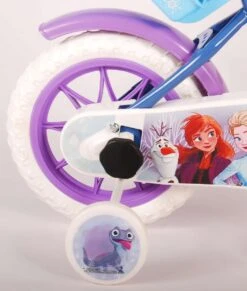 Volare Disney Frozen Kinderfiets - Meiden - 12 Inch - Blauw Paars - Doortrapsysteem -Fietsuitrusting Winkel 1017x1200
