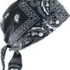 Zwart/witte Paisley Bandana Hoofdaccessoire - Zac's Alter Ego -Fietsuitrusting Winkel 1023x1200