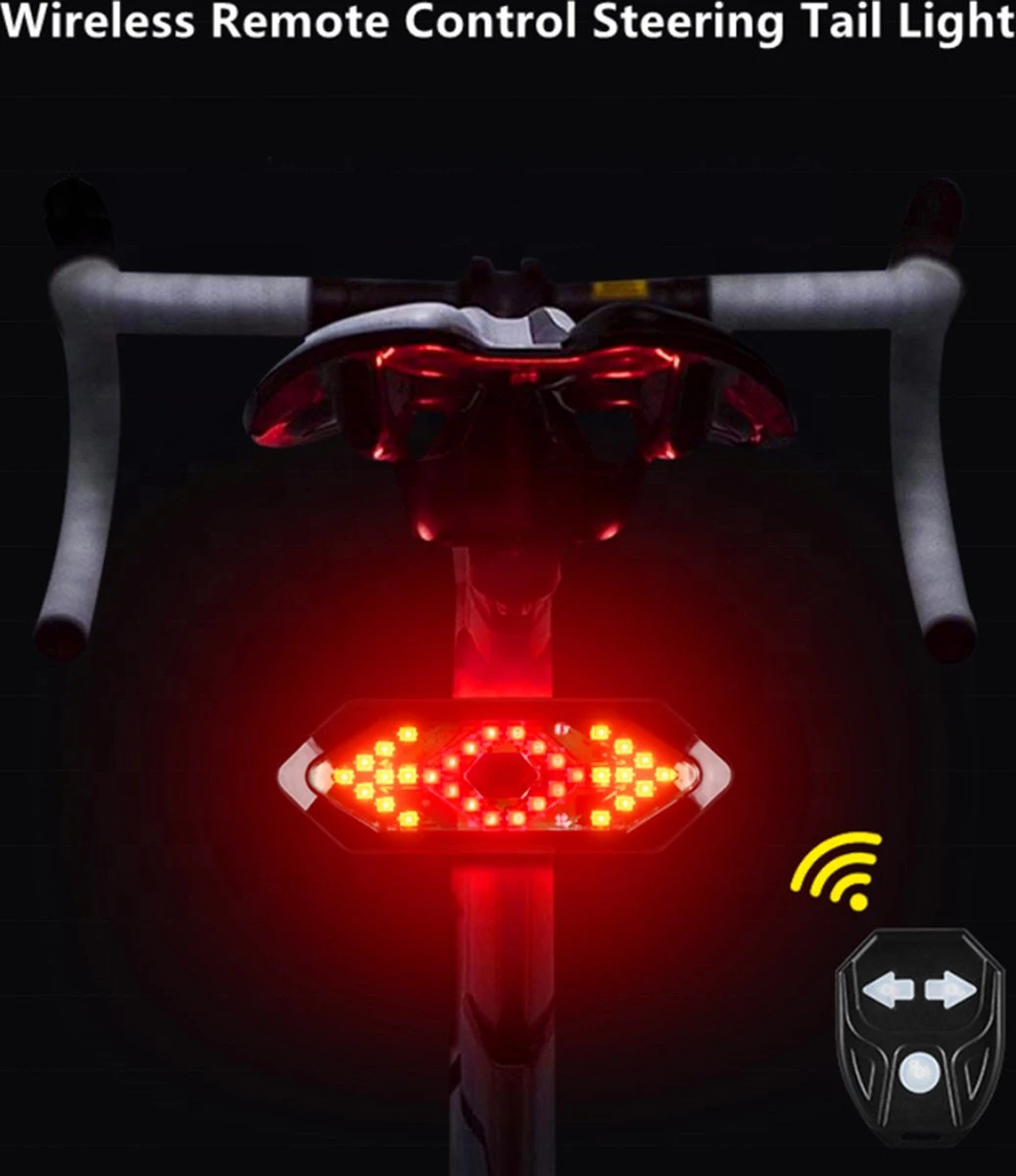 GoShops FY-1820 - Richtingaanwijzer Fiets - Knipperlichting - Fietsverlichting - LED - USB Oplaadbaar - Waterbestendig - Afstandsbediening - Draadloos - Verstelbaar - Achterlicht Fiets 7 GoShops FY-1820 - Richtingaanwijzer Fiets - Knipperlichting - Fietsverlichting - LED - USB Oplaadbaar - Waterbestendig - Afstandsbediening - Draadloos - Verstelbaar - Achterlicht Fiets - Afbeelding 5