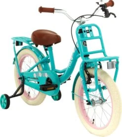 Nogan Puck - Kinderfiets - Meisjesfiets - 12 Inch - Turquoise -Fietsuitrusting Winkel 1067x1200