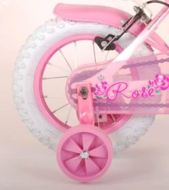 Volare Rose Kinderfiets - Meisjes - 12 Inch - Roze - 2 Handremmen -Fietsuitrusting Winkel 1071x1200