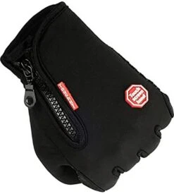 Fietshandschoenen Winter - Handschoenen - Sport Handschoenen Met Rits - Touchscreen Telefoon - Anti Slip Gloves - Heren / Dames - Maat S - Zwart - Kerst Cadeautje -Fietsuitrusting Winkel 1076x1200 5