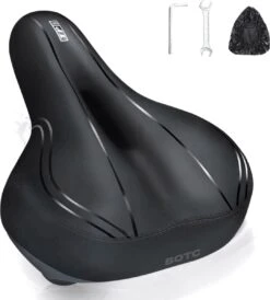 BOTC Fietszadel - Unisex - Extra Comfortabel - Inclusief Waterdichte Zadelhoes - Ventilerend