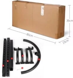 Merkloos Decopatent® Staand Fietsenrek Om 2 Fietsen Op Te Hangen - Ophangen Van 2 Fietsen Boven Elkaar - Fietsrek Ophangsysteem - 220 Cm -Fietsuitrusting Winkel 1123x1200 4