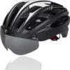 Rebela | Fietshelm | Helm | Hoofdbescherming | Sport Lights Matt Zwart- Wit | Heren-Dames | Medium 54/62cm -Fietsuitrusting Winkel 1126x1200