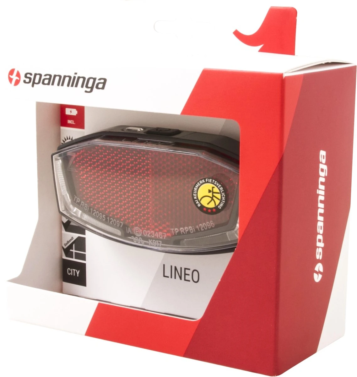 Spanninga Lineo Fiets Achterlicht - Batterij 12 Spanninga Lineo Fiets Achterlicht - Batterij - Afbeelding 10