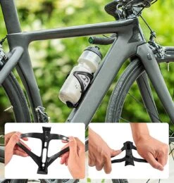 Merkloos Universele Bidonhouders Fiets - Sterke En Flexibele Structuur - Afmeting 14.5x7.5x7.6cm - Zwart -Fietsuitrusting Winkel 1142x1200 2