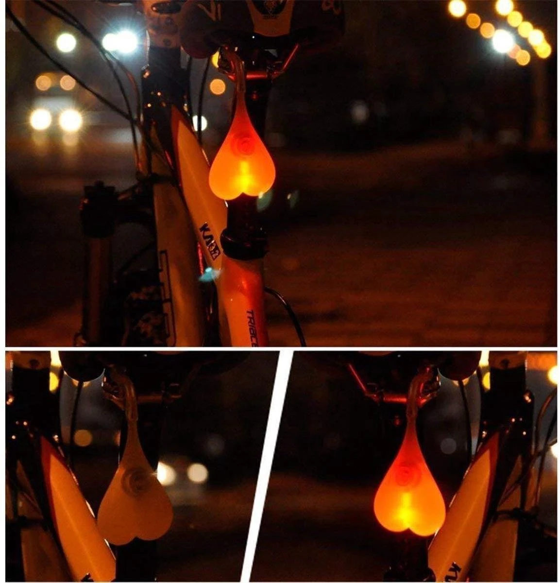 LOUZIR Opvallend Waterproof Fiets Led Achterlicht In De Vorm Van Een Slingerende Balzak(met Rode, Lichtgevende Ballen!) 5 LOUZIR Opvallend Waterproof Fiets Led Achterlicht In De Vorm Van Een Slingerende Balzak(met Rode, Lichtgevende Ballen!) - Afbeelding 3