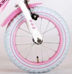 Volare Rose Kinderfiets - Meisjes - 14 Inch - Roze Wit - 95% Afgemonteerd -Fietsuitrusting Winkel 1167x1200 1