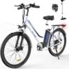 HITWAY Elektrische Fiets, 26 Inch, 250 W Motor, Li-batterij 36 V/11,2 Ah Ebike, Shimano 7 Versnellingen, Tot 35-90 Km -Fietsuitrusting Winkel 1172x1200