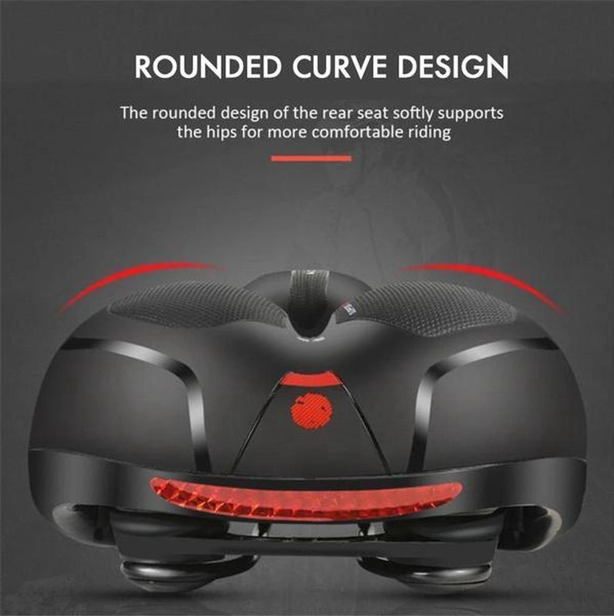 Fietszadel Ergosaddle Luxe; Ergonomisch En Universeel! Breed Zadel Voor De Fiets Met Veerbescherming 7 Fietszadel Ergosaddle Luxe; Ergonomisch En Universeel! Breed Zadel Voor De Fiets Met Veerbescherming - Afbeelding 5