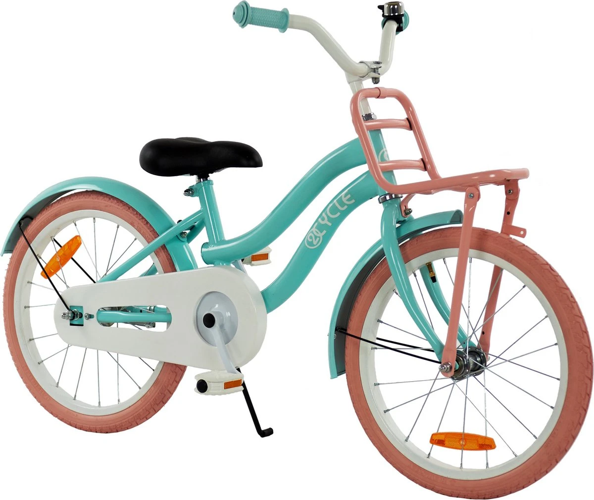2Cycle Cargo Meisjesfiets - 18 Inch - Voordrager - Turquoise - Meisjesfiets 3 2Cycle Cargo Meisjesfiets - 18 Inch - Voordrager - Turquoise - Meisjesfiets