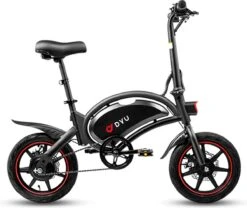 DYU D3F Opvouwbare Elektrische Fiets, Slimme Mountainbike Voor Volwassenen, 240W Aluminiumlegering Fiets Verwijderbare 36V/10Ah Lithium-ion Batterij Met 3 Rijmodi -Fietsuitrusting Winkel 1200x1012