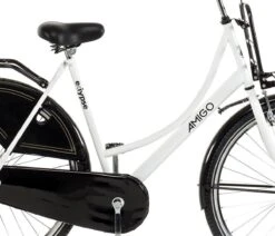 Amigo Eclypse Transportfiets 28 Inch - Omafiets Met Voordrager - Wit/Zwart -Fietsuitrusting Winkel 1200x1031 1