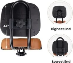 Merkloos Rugleuning Zadel - Fietszadel Met Rugleuning - Oversized - Comfortabel Zacht Zadel - Met PU Kussen -Fietsuitrusting Winkel 1200x1034 4