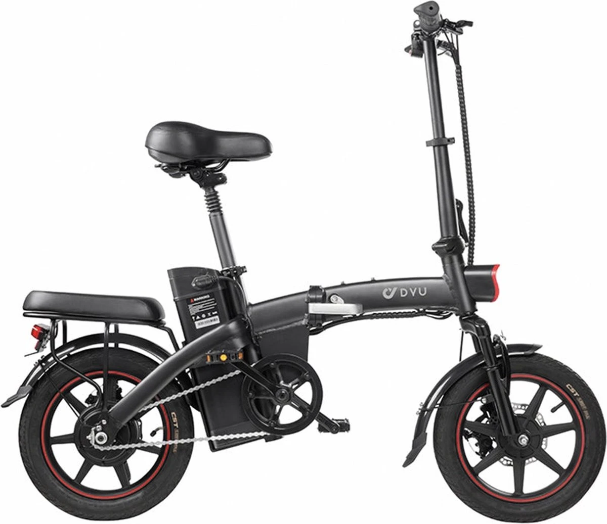 F-Wheel DYU A5 - Elektrische Vouwfiets - E Bike - 14 Inch - 7.5 Ah - 25km/u - Zwart 15 F-Wheel DYU A5 - Elektrische Vouwfiets - E Bike - 14 Inch - 7.5 Ah - 25km/u - Zwart - Afbeelding 13