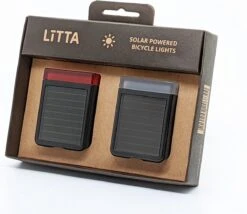 LITTA 2 Fietsverlichting Op Zonne-energie - Zwart (set) -Fietsuitrusting Winkel 1200x1040 3