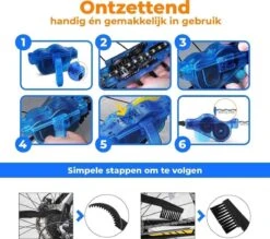 Merkloos Fietsketting Reiniger - Ketting Schoonmaken - Kettingborstel - Fiets Schoonmaak Set - Ontvetter Fiets - Kettingreiniger - Fietsketting Smeermiddel - Fiets Accessoires - Fietsgereedschap - Cadeau Voor Man -Vrouwen- Sinterklaas Cadeautjes -Fietsuitrusting Winkel 1200x1062 5