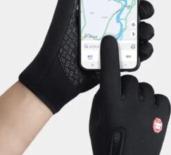 Merkloos Handschoenen | Touchscreen | Waterdicht | Fleece | Unisex | Zwart | Maat L -Fietsuitrusting Winkel 1200x1087 2