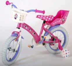 Volare Disney Minnie Cutest Ever! - Kinderfiets - Meisjes - 14 Inch - Roze -Fietsuitrusting Winkel 1200x1089