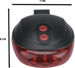 Fiets Achterlicht - LED Licht Met Laser - Fiets Lamp - Waterdicht - Racefiets Verlichting - Inclusief Batterijen - Rheme -Fietsuitrusting Winkel 1200x1096 4