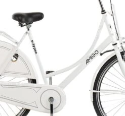 Amigo Eclypse Transportfiets 28 Inch - Omafiets Met Voordrager - Wit -Fietsuitrusting Winkel 1200x1117 1