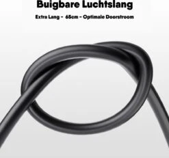 Matzwarte Fietspomp Met Drukmeter én Extra Ventielen - Multifunctioneel Mondstuk – Schrader En Presta – Aluminium Lichtgewicht Vloerpomp – Ballenpomp/ Scooterpomp/ Autobandenpomp -Fietsuitrusting Winkel 1200x1124 7