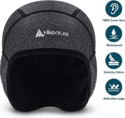 HIKENTURE Wintermuts, Winddichte Fietsmuts, Warme Fietsmuts, Voor Onder Fietshelm, Skihelm, Klimhelm, Sportmuts Voor Fietsen, Skiën, Hardlopen, Outdoor, Dames En Heren -Fietsuitrusting Winkel 1200x1132 2