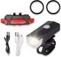 Rebela | Fietsverlichting Usb Oplaadbaar | Voorlicht En Achterlicht | Fietslamp LED | Fietsverlichting Set | Mountainbike