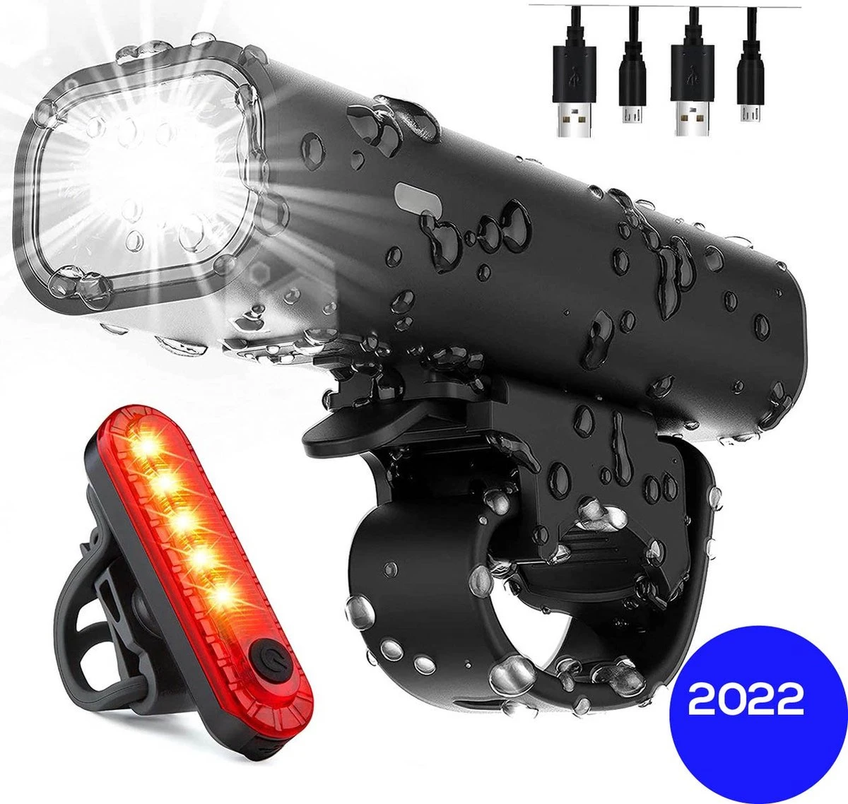 PRO LED 2022 Fietsverlichting Set - Racefiets Verlichting - Voorlicht En Achterlicht - Fietsaccessoires - USB Oplaadbaar - IP65 Waterdicht 13 PRO LED 2022 Fietsverlichting Set - Racefiets Verlichting - Voorlicht En Achterlicht - Fietsaccessoires - USB Oplaadbaar - IP65 Waterdicht - Afbeelding 11