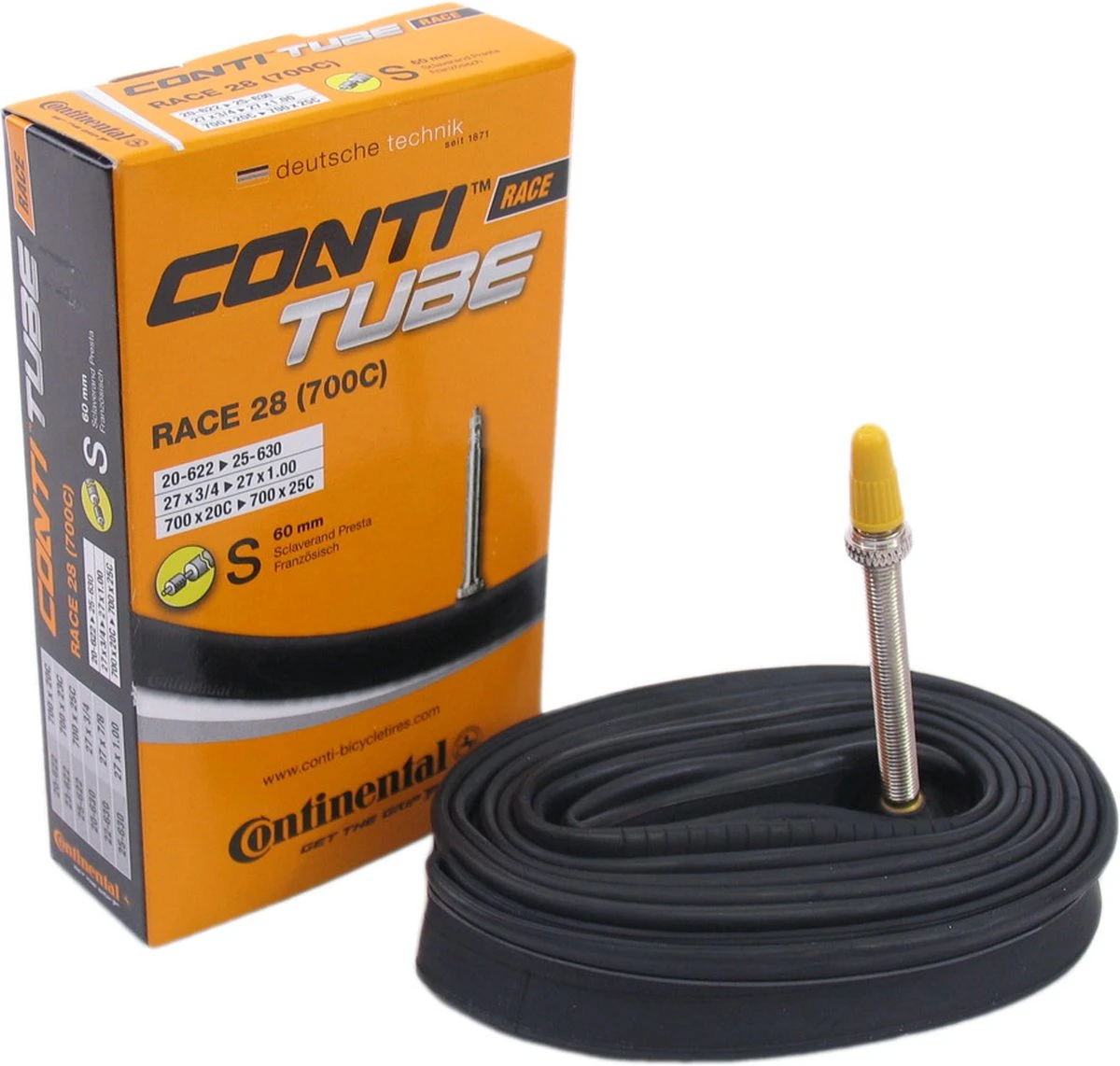 Continental Binnenband 27/28 X 3/4/1.00(20/25-622/630) Fv 60 Mm 3 Continental Binnenband 27/28 X 3/4/1.00(20/25-622/630) Fv 60 Mm