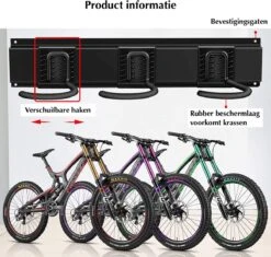 SODEAL Fiets Ophangsysteem - Fietshaak - Fiets Ophangbeugel - Muurbeugel Fiets - Fietsenrek - Fietsbeugel - Mountainbike -Fietsuitrusting Winkel 1200x1142 8