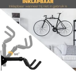 W&Z WallMount Fietsdrager - Ophangbeugel - Muurbeugel Fiets - Fietsbeugel - Opbergbeugel - Ophangsysteem - 2 Stuks -Fietsuitrusting Winkel 1200x1152 9