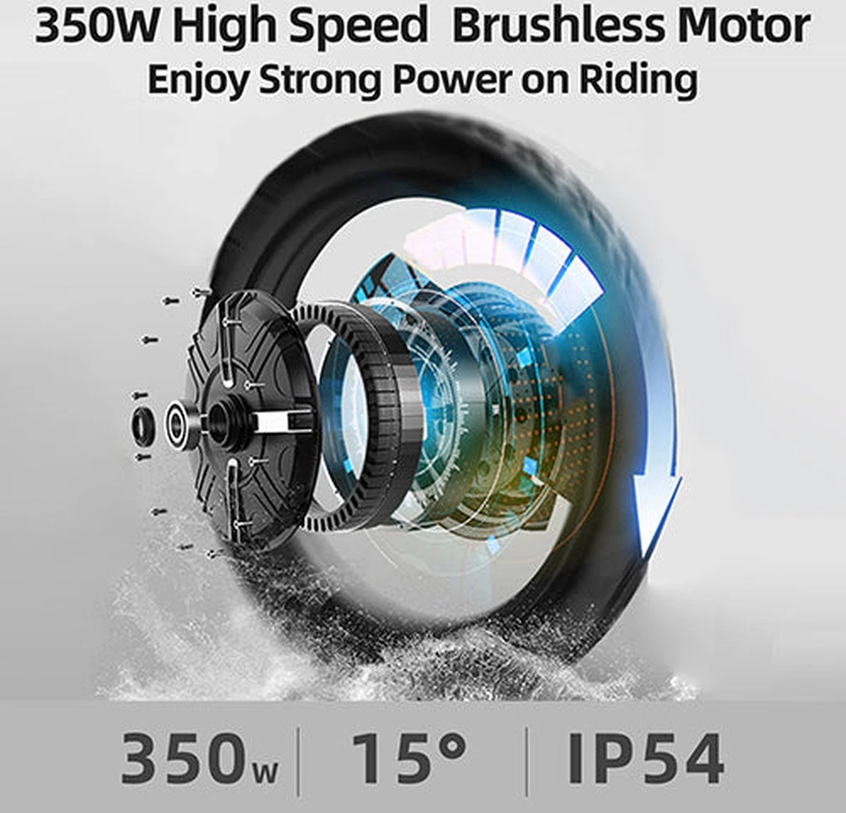 F-Wheel DYU A5 - Elektrische Vouwfiets - E Bike - 14 Inch - 7.5 Ah - 25km/u - Zwart 10 F-Wheel DYU A5 - Elektrische Vouwfiets - E Bike - 14 Inch - 7.5 Ah - 25km/u - Zwart - Afbeelding 8