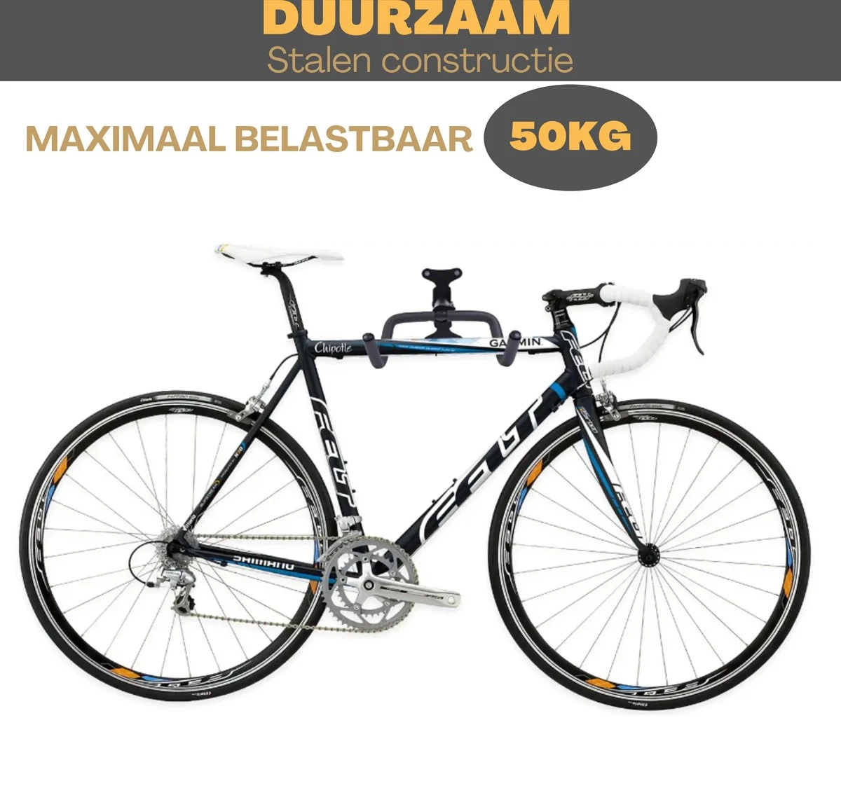 W&Z WallMount Fietsdrager - Ophangbeugel - Muurbeugel Fiets - Fietsbeugel - Opbergbeugel - Fiets Ophangsysteem 10 W&Z WallMount Fietsdrager - Ophangbeugel - Muurbeugel Fiets - Fietsbeugel - Opbergbeugel - Fiets Ophangsysteem - Afbeelding 8