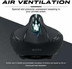 BOTC Fietszadel - Unisex - Extra Comfortabel - Inclusief Waterdichte Zadelhoes - Ventilerend 12 BOTC Fietszadel - Unisex - Extra Comfortabel - Inclusief Waterdichte Zadelhoes - Ventilerend -Fietsuitrusting Winkel 1200x1156 7