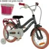 2Cycle Pretty Kinderfiets - 14 Inch - Grijs-Roze - Meisjesfiets -Fietsuitrusting Winkel 1200x1159 2