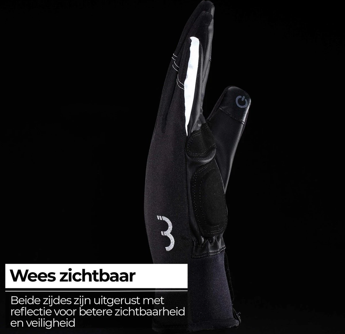 BBB Cycling ColdShield Fietshandschoenen Winter - Fiets Handschoenen Touchscreen - 0-10 ℃ - Winddicht - Zwart - Maat L 9 BBB Cycling ColdShield Fietshandschoenen Winter - Fiets Handschoenen Touchscreen - 0-10 ℃ - Winddicht - Zwart - Maat L - Afbeelding 7