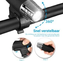 TIGIOO Fietslamp - Fietslampjes Set Koplamp - Fietslamp Voorlicht & Achterlicht USB Oplaadbaar -Fietsuitrusting Winkel 1200x1162 1