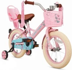 Supersuper Little Miss - Kinderfiets - Meisjesfiets - 14 Inch - Roze -Fietsuitrusting Winkel 1200x1175