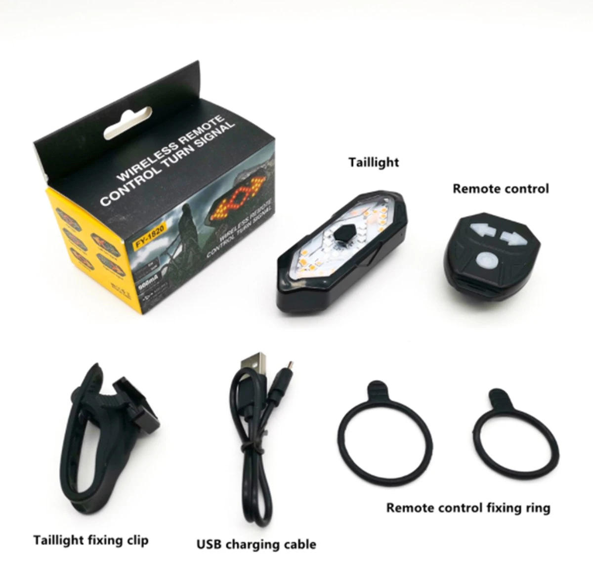 GoShops FY-1820 - Richtingaanwijzer Fiets - Knipperlichting - Fietsverlichting - LED - USB Oplaadbaar - Waterbestendig - Afstandsbediening - Draadloos - Verstelbaar - Achterlicht Fiets 9 GoShops FY-1820 - Richtingaanwijzer Fiets - Knipperlichting - Fietsverlichting - LED - USB Oplaadbaar - Waterbestendig - Afstandsbediening - Draadloos - Verstelbaar - Achterlicht Fiets - Afbeelding 7