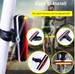 Merkloos LED Fiets Achterlicht USB Oplaadbare - Marktleider 110 Lumen Helderheid - IP65 Waterbestendig - Supersnel Installatie - Horizontaal Of Verticaal - Voor Zadel, Zadelpen Of Helm -Fietsuitrusting Winkel 1200x1180 2