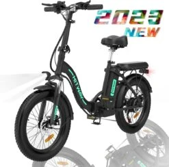 HITWAY Elektrische Fiets - E-Bike - 20 Inch Fatbike - 250 W- Shimano 7 Versnellingen