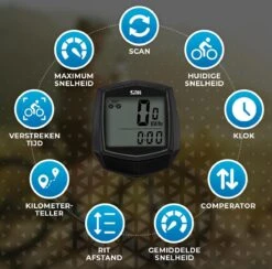 Kilometerteller Fiets - Waterdicht En Bedraad - Snelheidsmeter - Fietscomputer - Fiets Accessoires - Mountainbike Accesoires -Fietsuitrusting Winkel 1200x1187 2