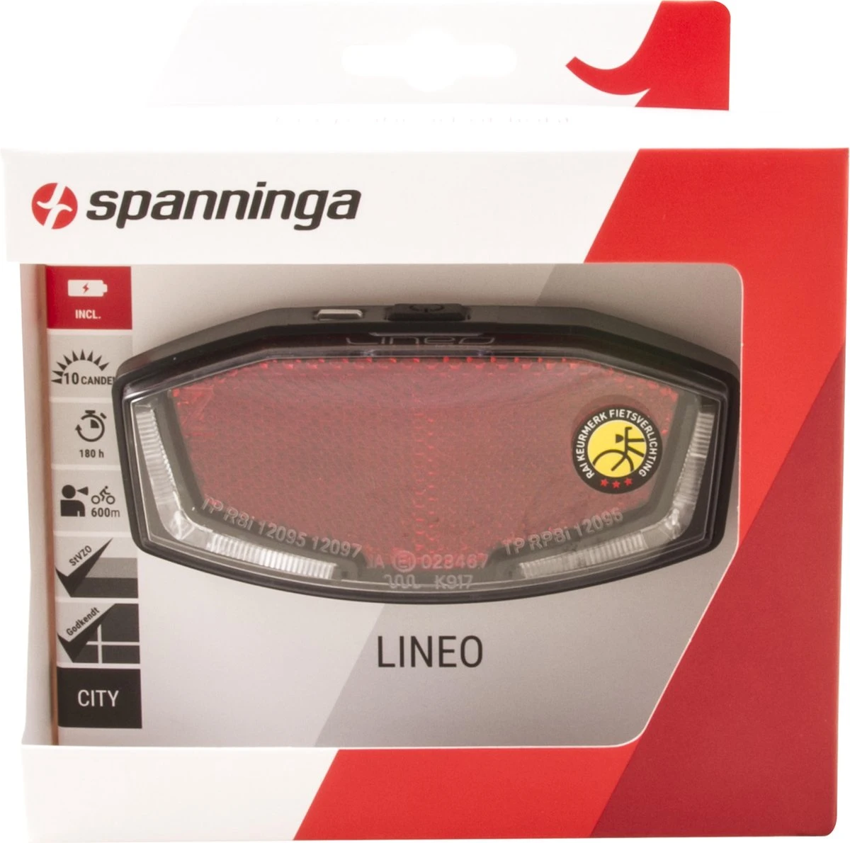Spanninga Lineo Fiets Achterlicht - Batterij 15 Spanninga Lineo Fiets Achterlicht - Batterij - Afbeelding 13
