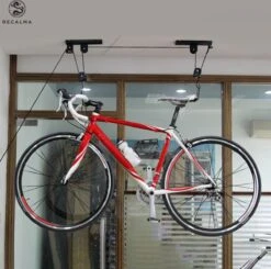 Recalma Fietslift - 60 Kg Draagkracht - Fietstakel - Universeel Ophangsysteem - Elektrische Fiets - Zwart -Fietsuitrusting Winkel 1200x1190 9