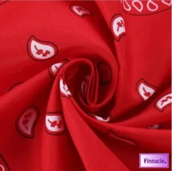 Finnacle - Hip Hop Bandana 100% Katoen Bandana Rood Vierkante Sjaal 50cm * 50cm Hoofdband Boerenzakdoek Voor Vrouwen/Mannen/Jongens/Meisjes -Fietsuitrusting Winkel 1200x1191 5