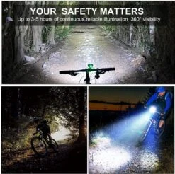 Merkloos LED Fietsverlichting USB Oplaadbaar - 4 Modes - Waterbestendig - Fietslicht - Fietslampjes -Fietsuitrusting Winkel 1200x1195 10